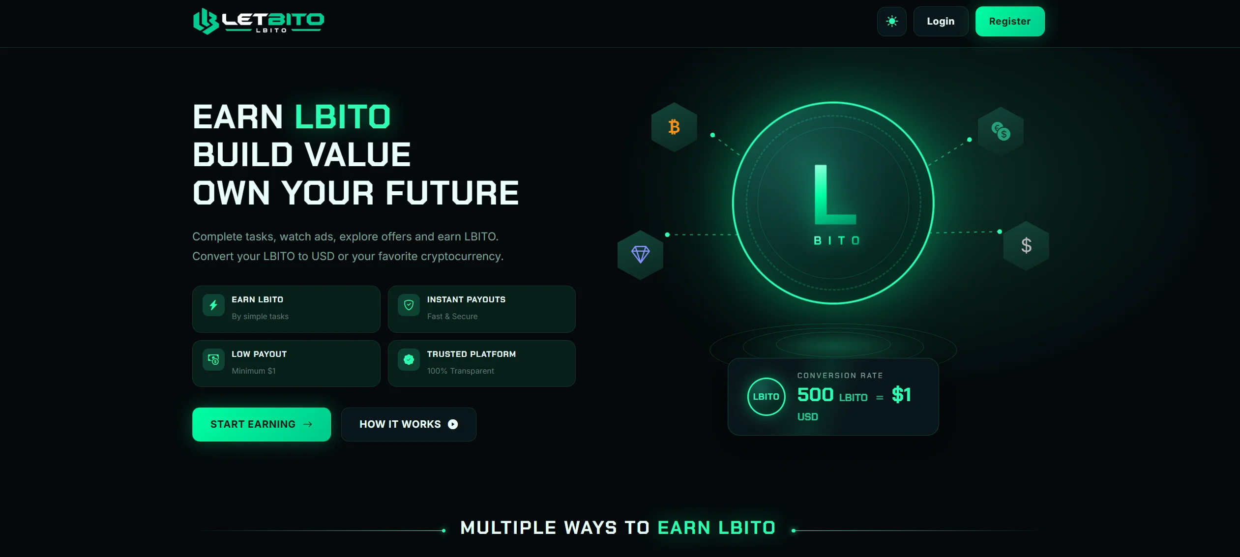 Earn LBITO Crypto